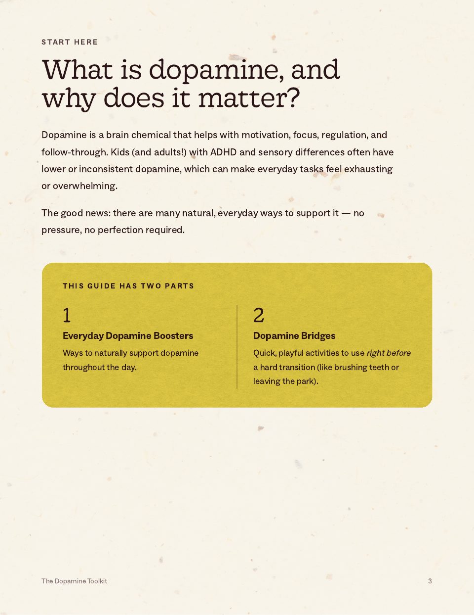 The Dopamine Toolkit page 3