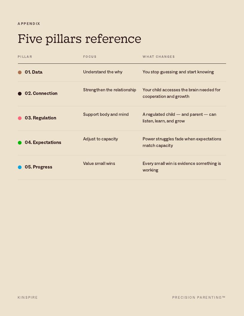 Precision Parenting Framework page 21
