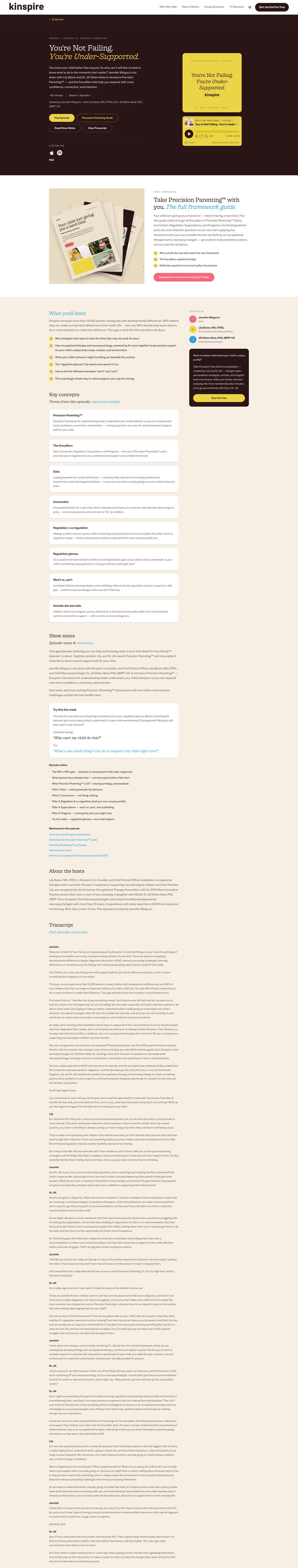 Built For Your Family podcast episode page